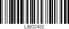 Código de barras (EAN, GTIN, SKU, ISBN): 'L9832400'