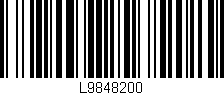 Código de barras (EAN, GTIN, SKU, ISBN): 'L9848200'