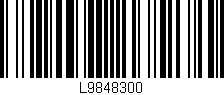 Código de barras (EAN, GTIN, SKU, ISBN): 'L9848300'