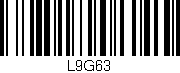 Código de barras (EAN, GTIN, SKU, ISBN): 'L9G63'