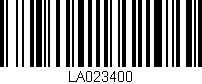 Código de barras (EAN, GTIN, SKU, ISBN): 'LA023400'