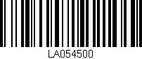 Código de barras (EAN, GTIN, SKU, ISBN): 'LA054500'