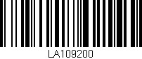 Código de barras (EAN, GTIN, SKU, ISBN): 'LA109200'