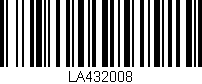 Código de barras (EAN, GTIN, SKU, ISBN): 'LA432008'