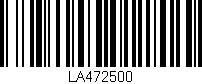 Código de barras (EAN, GTIN, SKU, ISBN): 'LA472500'