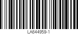 Código de barras (EAN, GTIN, SKU, ISBN): 'LA644959-1'
