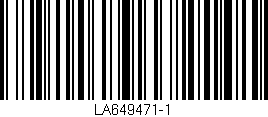 Código de barras (EAN, GTIN, SKU, ISBN): 'LA649471-1'