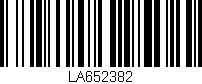 Código de barras (EAN, GTIN, SKU, ISBN): 'LA652382'