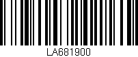 Código de barras (EAN, GTIN, SKU, ISBN): 'LA681900'