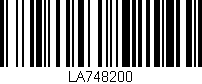 Código de barras (EAN, GTIN, SKU, ISBN): 'LA748200'