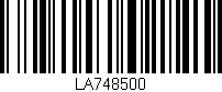 Código de barras (EAN, GTIN, SKU, ISBN): 'LA748500'