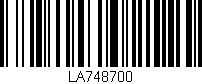 Código de barras (EAN, GTIN, SKU, ISBN): 'LA748700'