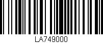 Código de barras (EAN, GTIN, SKU, ISBN): 'LA749000'