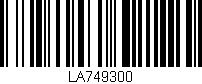 Código de barras (EAN, GTIN, SKU, ISBN): 'LA749300'