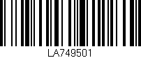 Código de barras (EAN, GTIN, SKU, ISBN): 'LA749501'