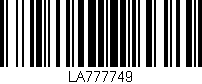 Código de barras (EAN, GTIN, SKU, ISBN): 'LA777749'