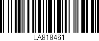 Código de barras (EAN, GTIN, SKU, ISBN): 'LA818461'