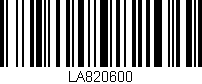 Código de barras (EAN, GTIN, SKU, ISBN): 'LA820600'