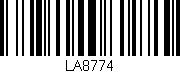 Código de barras (EAN, GTIN, SKU, ISBN): 'LA8774'
