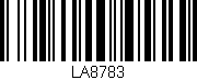 Código de barras (EAN, GTIN, SKU, ISBN): 'LA8783'
