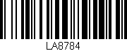 Código de barras (EAN, GTIN, SKU, ISBN): 'LA8784'