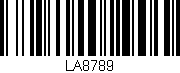 Código de barras (EAN, GTIN, SKU, ISBN): 'LA8789'