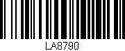 Código de barras (EAN, GTIN, SKU, ISBN): 'LA8790'