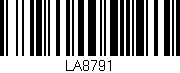 Código de barras (EAN, GTIN, SKU, ISBN): 'LA8791'