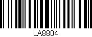 Código de barras (EAN, GTIN, SKU, ISBN): 'LA8804'