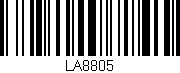 Código de barras (EAN, GTIN, SKU, ISBN): 'LA8805'