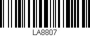 Código de barras (EAN, GTIN, SKU, ISBN): 'LA8807'
