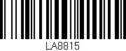 Código de barras (EAN, GTIN, SKU, ISBN): 'LA8815'