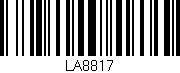 Código de barras (EAN, GTIN, SKU, ISBN): 'LA8817'