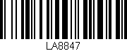 Código de barras (EAN, GTIN, SKU, ISBN): 'LA8847'