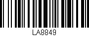 Código de barras (EAN, GTIN, SKU, ISBN): 'LA8849'