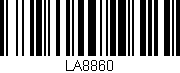 Código de barras (EAN, GTIN, SKU, ISBN): 'LA8860'