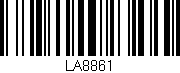 Código de barras (EAN, GTIN, SKU, ISBN): 'LA8861'