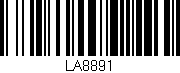 Código de barras (EAN, GTIN, SKU, ISBN): 'LA8891'