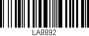 Código de barras (EAN, GTIN, SKU, ISBN): 'LA8892'
