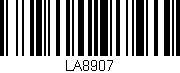 Código de barras (EAN, GTIN, SKU, ISBN): 'LA8907'