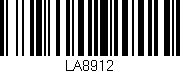 Código de barras (EAN, GTIN, SKU, ISBN): 'LA8912'