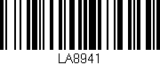 Código de barras (EAN, GTIN, SKU, ISBN): 'LA8941'