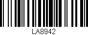 Código de barras (EAN, GTIN, SKU, ISBN): 'LA8942'