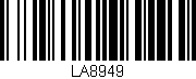 Código de barras (EAN, GTIN, SKU, ISBN): 'LA8949'