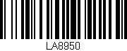 Código de barras (EAN, GTIN, SKU, ISBN): 'LA8950'