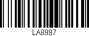 Código de barras (EAN, GTIN, SKU, ISBN): 'LA8997'