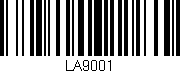Código de barras (EAN, GTIN, SKU, ISBN): 'LA9001'
