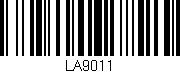 Código de barras (EAN, GTIN, SKU, ISBN): 'LA9011'