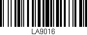 Código de barras (EAN, GTIN, SKU, ISBN): 'LA9016'