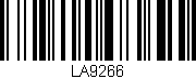 Código de barras (EAN, GTIN, SKU, ISBN): 'LA9266'